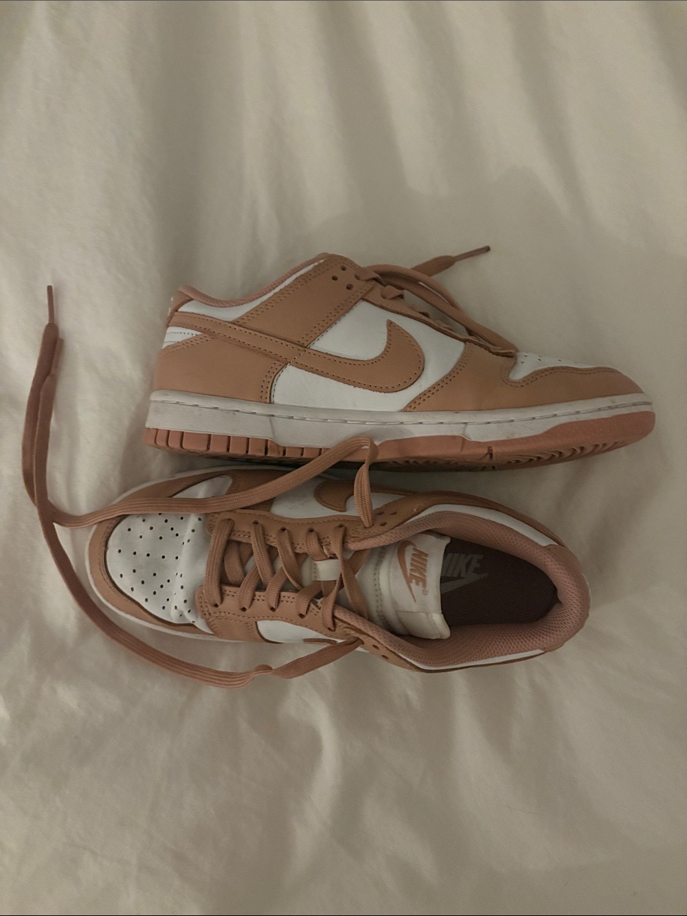 Nike Dunk Low White and Pink Size 7
